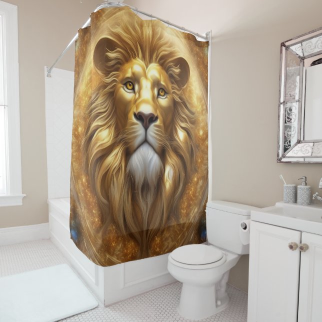 Stunning Gold Lion Head (In Situ)