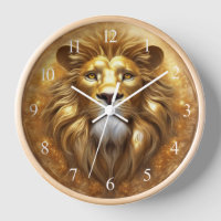 Stunning Gold Lion Head