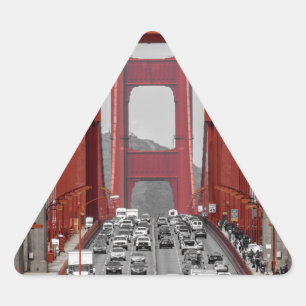 STUNNING! GOLDEN GATE BRIDGE CALIFORNIA USA TRIANGLE STICKER