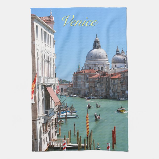 Stunning! Grand Canal Venice Kitchen Towel (Vertical)