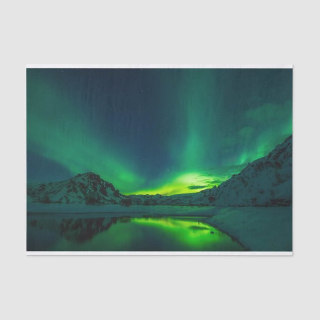 Stunning Green Aurora Tissue Paper (Front)