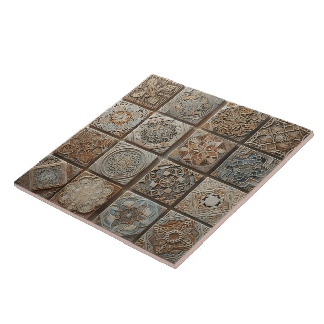 Stunning Handcrafted Patterned Tiles (Side)