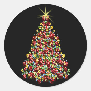 Stunning Holiday Tree Xmas Christmas Envelope Seal