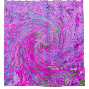 Stunning Hot Pink Abstract Swirled Foliage Wave