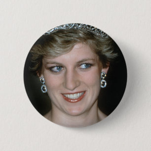 Stunning! HRH Princess Diana 2 Inch Round Button