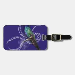 Stunning Hummingbird - personalise by adding name Luggage Tag