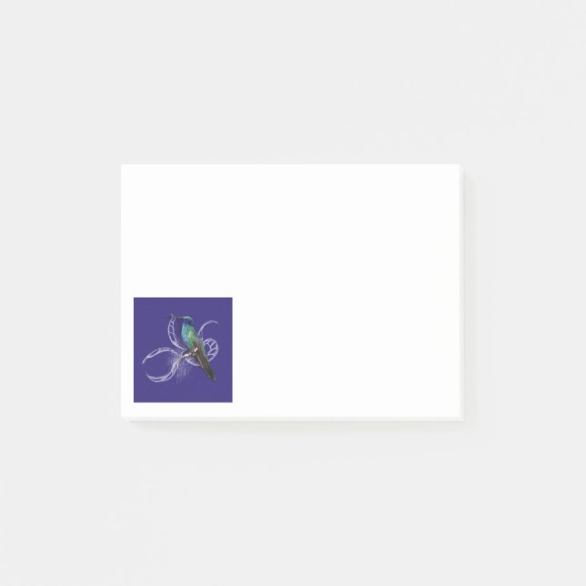 Stunning Hummingbird - personalise by adding name Post-it Notes (Front)