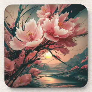 Stunning Japanese Cherry Blossom Coaster