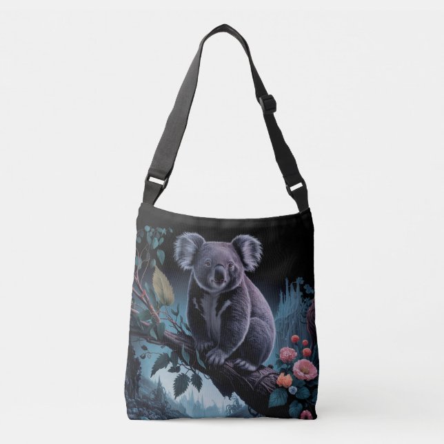 STUNNING KOALA BEAR ART CROSSBODY BAG (Front)