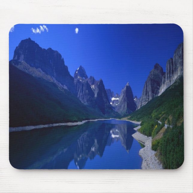 Stunning Lake Sherburne in Montana, mousepad (Front)