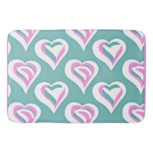 Stunning Love Heart Pattern Bath Mat