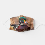 Stunning Male Wood Duck in the Woods Cloth Face Mask