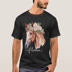 Stunning Mama Horse Lover for Mom, Mum, Mummy Moth T-Shirt