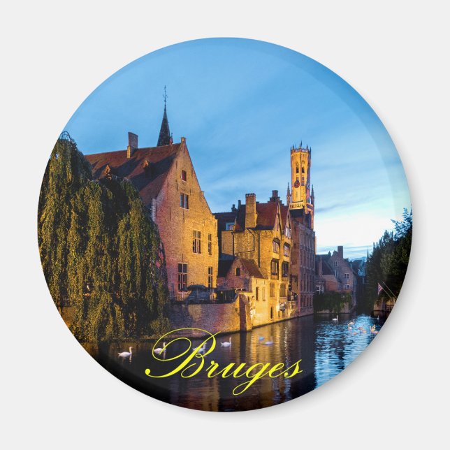 Stunning! Medieval Bruges - Pro Photo Magnet (Front)
