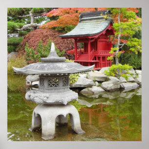 Stunning Meditation Garden Poster