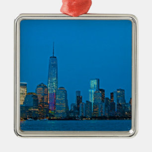 Stunning new New York Skyline Metal Ornament