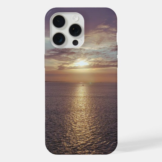 Stunning Ocean View At Sunrise | Vacation Photo iPhone Case (Back)