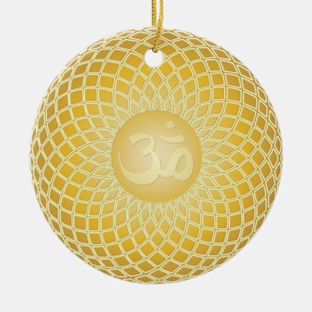 Stunning Om Symbol Ceramic Ornament (Front)