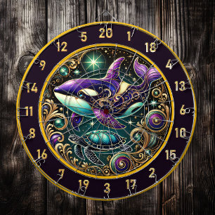 Stunning Orca Turtle Fishing Lodge Dartboard