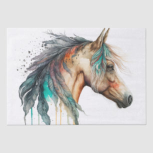Stunning Painted Horse Tissue Paper