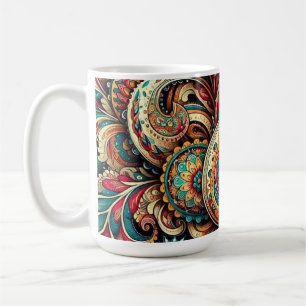 stunning paisley pattern coffee mug