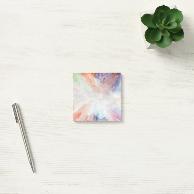 Stunning Pastel Abstract Watercolor Modern Art Post-it Notes (Office)