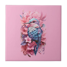 Stunning Pastel Hummingbird Floral