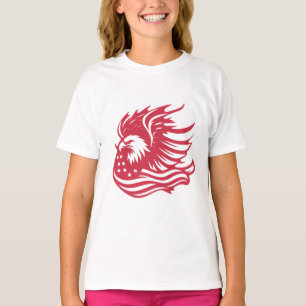 Stunning Patriotic Eagle Digital Artwork T-Shirt