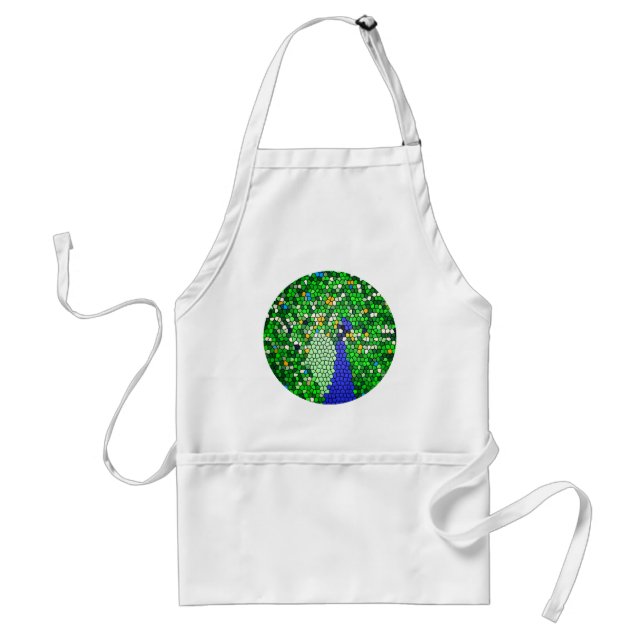 Stunning Peacock mosaic art gifts customised Standard Apron (Front)