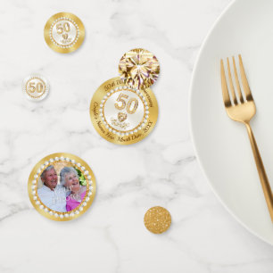 Stunning Personalized, 50th Anniversary Confetti