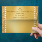 Stunning Personalized, Gold Envelopes, Choose SIZE