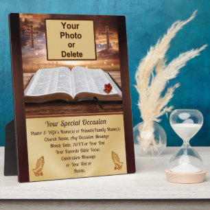 Stunning Photo and Personalized, Christian Plaques