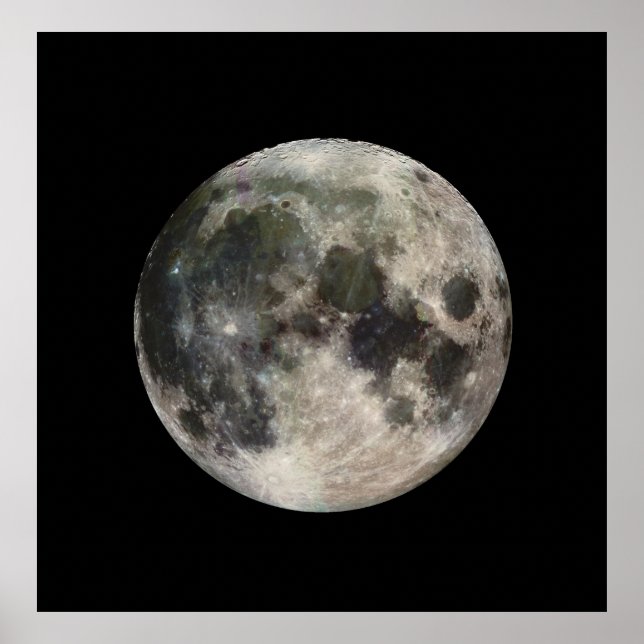Stunning Photo of the Moon Poster (Front)