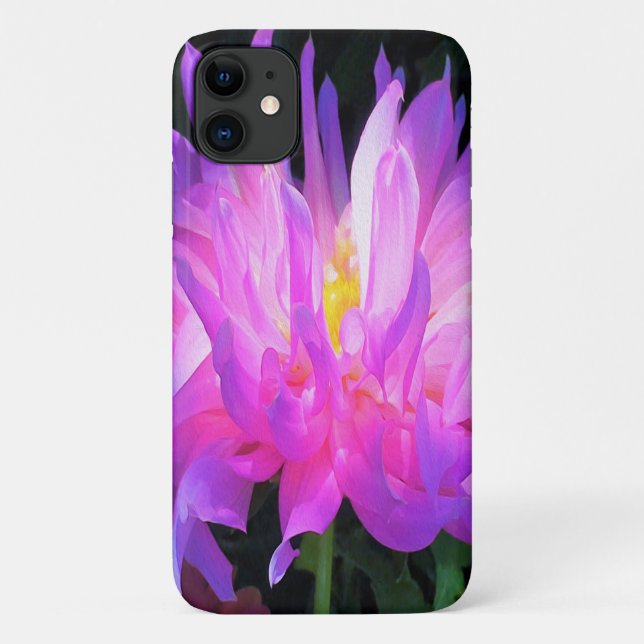 Stunning Pink and Purple Cactus Dahlia Case-Mate iPhone Case (Back)