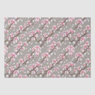Stunning Pink and Silvery Cherry Blossoms  Tissue Paper