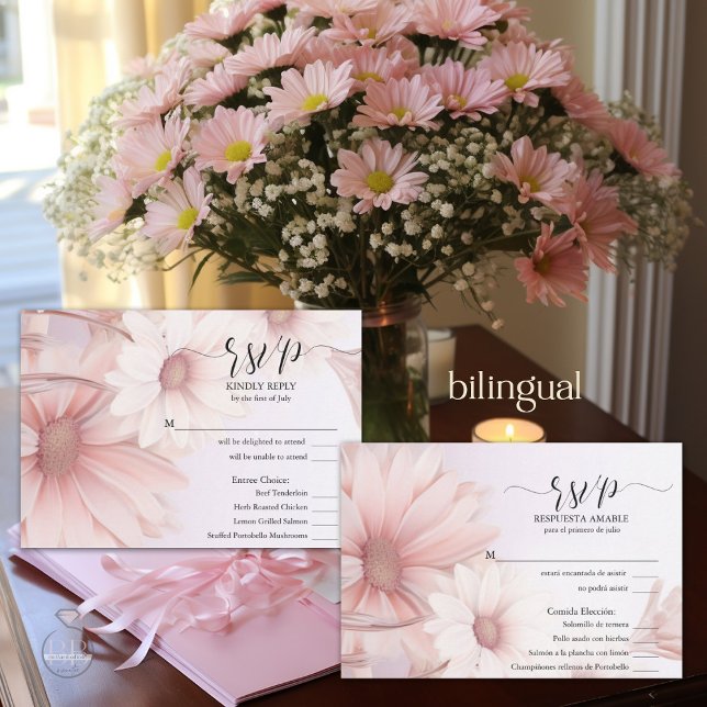Stunning Pink Daisies RSVP 2 Meal Choice  (Creator Uploaded)