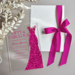 Stunning Pink Dress 50th Birthday Party Acrylic Invitations<br><div class="desc">Stunning Pink Dress 50th Birthday Party Acrylic Invitations

See many more variations in our collection below</div>