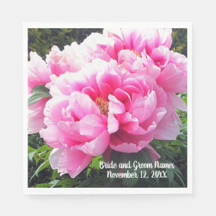 Stunning Pink Peonies Napkin