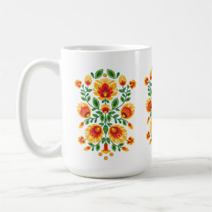  💛🧡❤️Stunning polish Folk Wycinanki  Coffee Mug