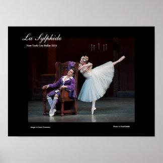 stunning poster for LA SYLPHIDE ballet