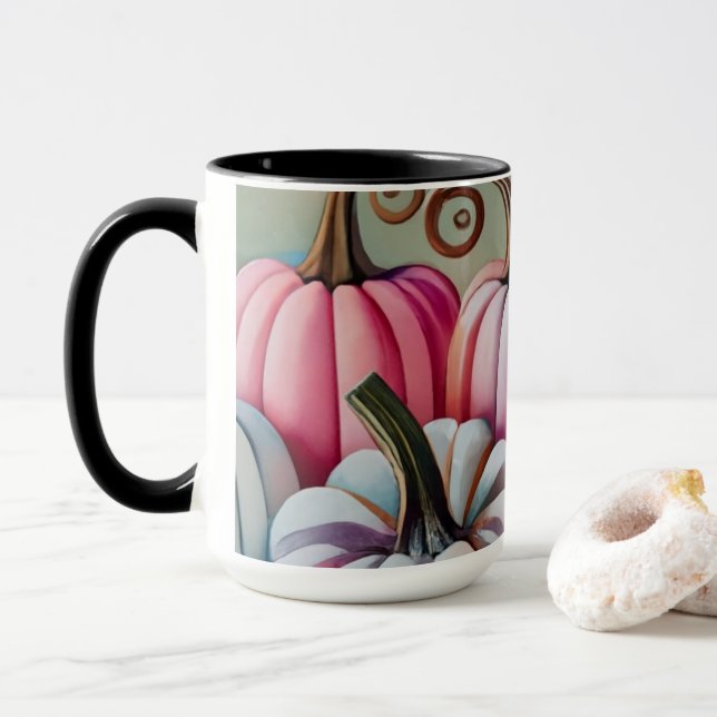 Stunning pumpkin mug (With Donut)