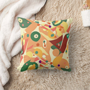 Stunning Random Patterns Art Throw Pillow