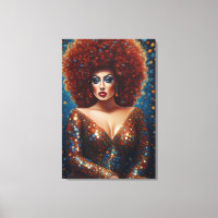 Stunning Red Bombshell Drag Queen Portrait