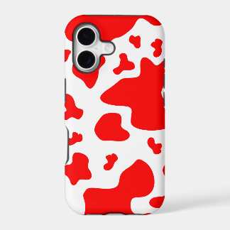 Stunning Red/White Cow Print - iPhone 5 Case