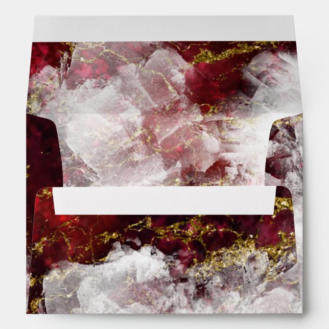 Stunning Ruby Crystal Geode Envelope (Back (Bottom))