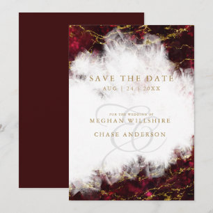 Stunning Ruby Crystal Geode Invitation