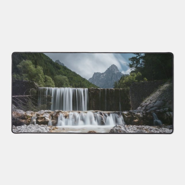 Stunning scenery at Krnica valley, Slovenia Desk Mat (Front)