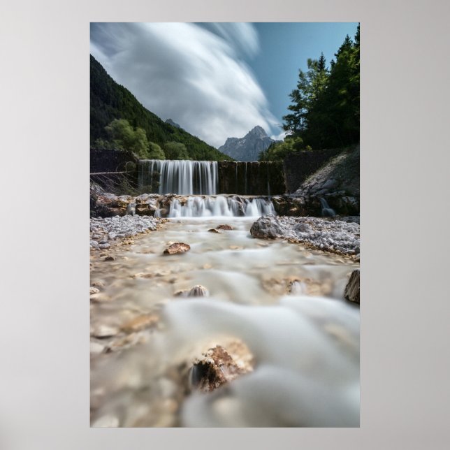 Stunning scenery at Krnica valley, Slovenia Poster (Front)
