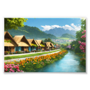 Stunning Scenery on Satin Photo Paper Print