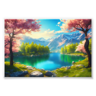 Stunning Scenery on Satin Photo Paper Print